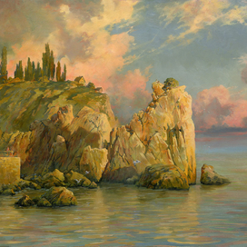 Вечером на этюде