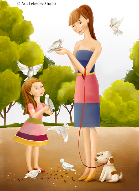 иллюстрация для студии Лебедева