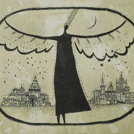 Илл. к рассказам И. Бунина "Тёмные аллеи". Полёт.