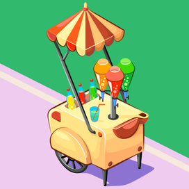 Тележка с содовой