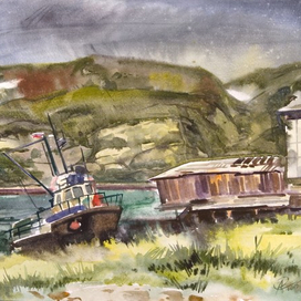 Териберка. Старый катер