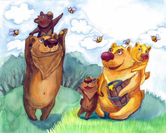 Семья мишек