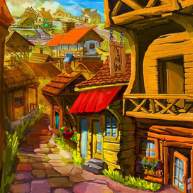 Средневековая деревня