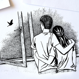 Иллюстрация для романа Дэвида Алмонда "Небоглазка"