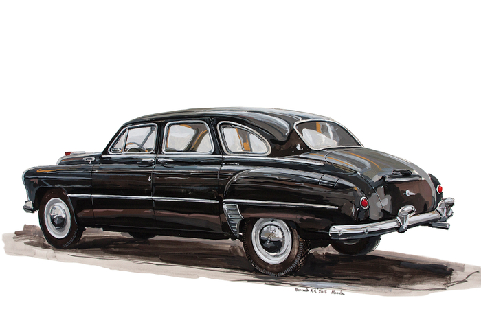 автомобиль ЗИМ ГАЗ-12, рисунок