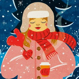 Зимняя иллюстрация