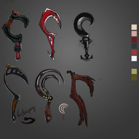 2D концепты игровых элементов для DOTA 2