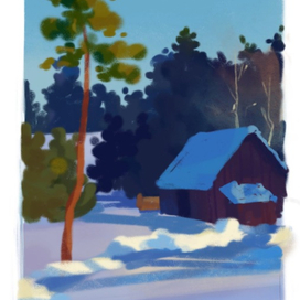 зимний пейзаж