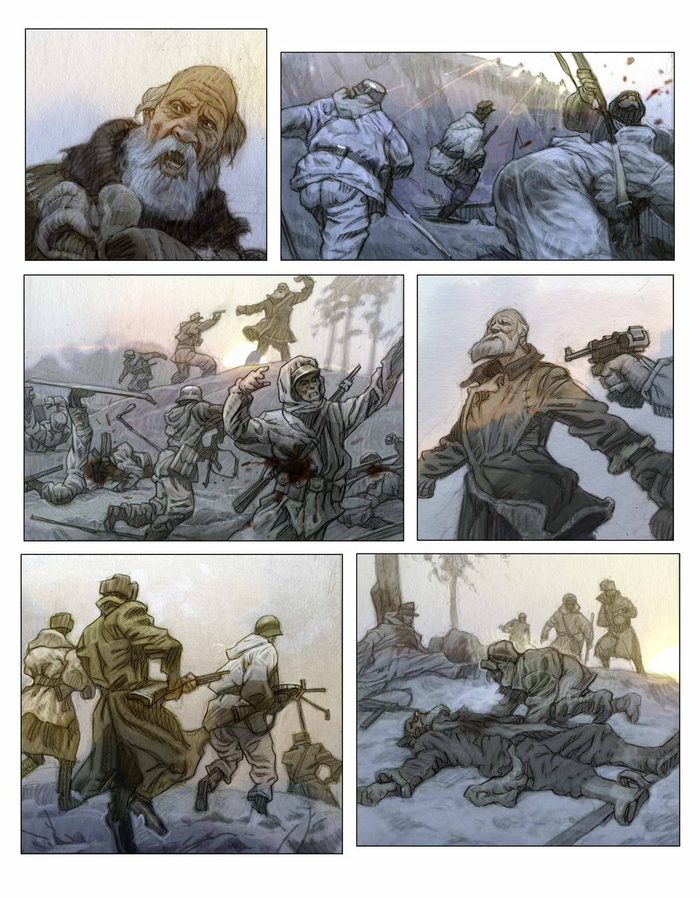 Комикс для декабрьского номера журнала "Военный"