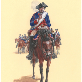Драгун полка Коловрата,Австрия,1757г.