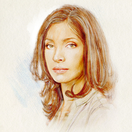 Портрет актрисы (работа на заказ)