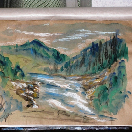 Абхазия.Горная река