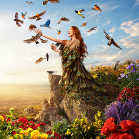 женщина-птица