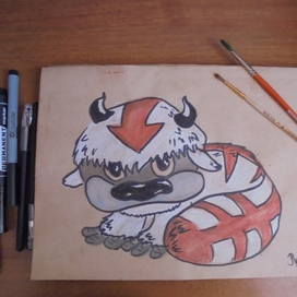 Аппа. Мультфильм "аватар:легенда об Ааанге" Чиби-стиль