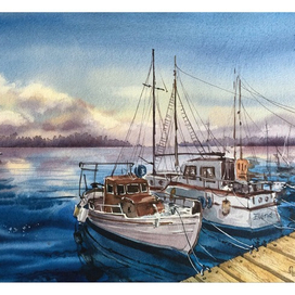 Море. Лодки. 