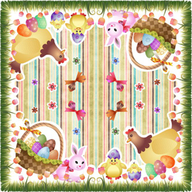 Пасхальная салфетка