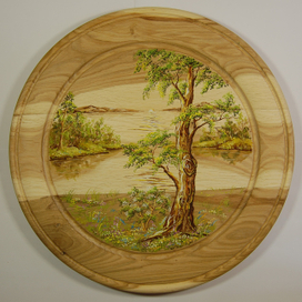 тарелки декоративные - пейзаж