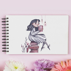 акварельные девочки