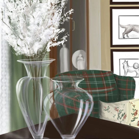 Скетч выполнен на планшете