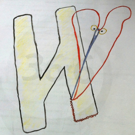 Идея для детской азбуки."И"