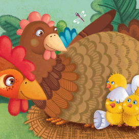 Что там за комочки под крылом у квочки?...