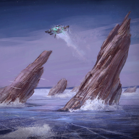 Область острых скал