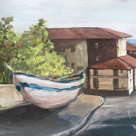 Рыбацкая лодка 