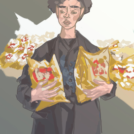 парень с чипсами