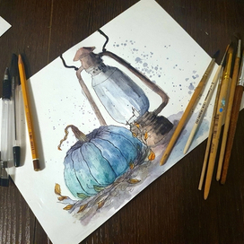 Скетч Осенний натюрморт