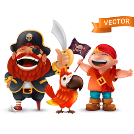 Пиратский набор элементов дизайна