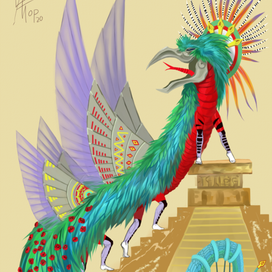 Костюм "Кетцалькоатль" для Cirque du Soleil