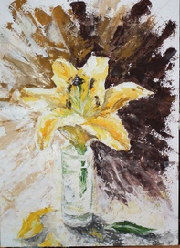 "Yellow Lily Flower"