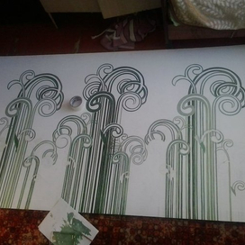 растительные элементы на стены в оздоровительный комплекс