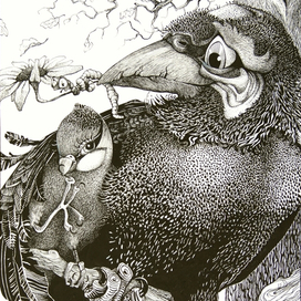 Ворон и Синица.