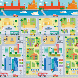 Иллюстрация для ковриков – Москва