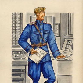 эскизы костюмов х/ф "Хрусталев, машину" реж. А.Герман