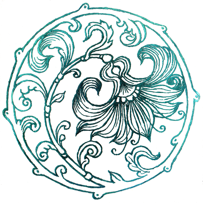 виньетка на авантитул сборнику А.М. Ремизова "Посолонь"