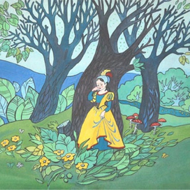 сказка братьев Гримм " Снегурочка и семь карликов""