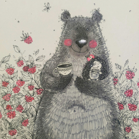 малиновый чай