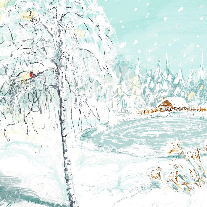 Зимняя опушка