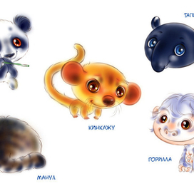 зверики для Moregrand "Весёлые пирамидки"