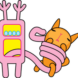 Белка и розовый холодильник