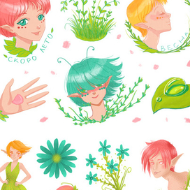 Весенние Стикеры