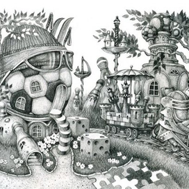 Эскиз для росписи стены