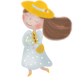 Романтичная девушка 