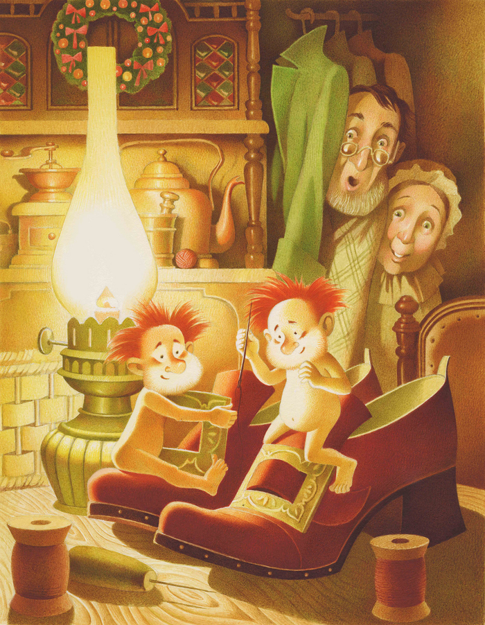 "Маленькие человечки" Братья Гримм