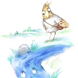 Жаворонок и ручей