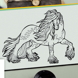 Набор иллюстраций "Лошади"