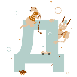 Иллюстрация для мальчика Дани с его именем