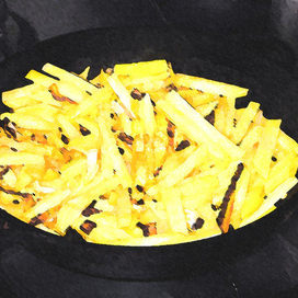 Картошка жарится